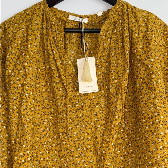 NWT DOEN Justine Top in Sunsoaked Foothills Floral - Picture 6 of 7